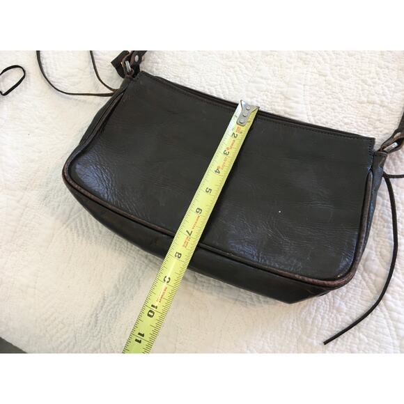 American West Dark Brown Tooled Leather Western Shoulder bag / Purse - Picture 7 of 9